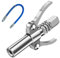 G Grasso Pistola Accoppiatore,Autobloccante Ingrassatore Testina,Accoppiatore di Pistola per Grasso ad Alta Pressione,Pompa Pistola Grasso Manuale con 30cm Flessibile per Tutti Tipi Pressa Grasso