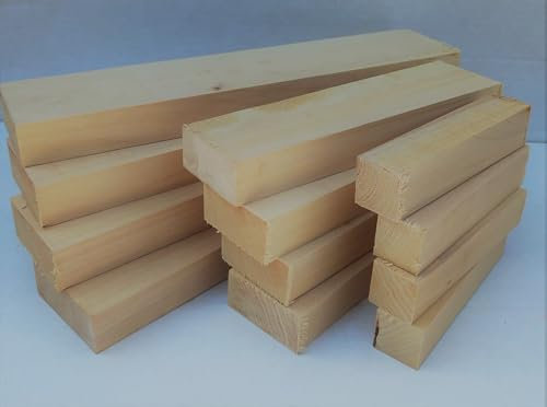 Lime Basswood Spoon Carving Blanks - 3 Sizes (200mm x 50mm x 25mm)