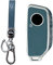 MEDZUK Coque Clé Compatible avec BMW X2 U10 2023-2025 2026 Coque de Protection pour clé de Voiture TPU, Accessoire Étui pour Clés avec Porte-clés (Bleu Argent)