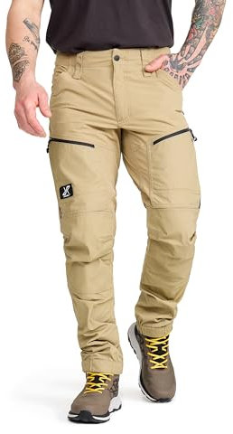 RevolutionRace Herren RVRC GP Pro Pants, Hose zum Wandern und für viele Outdoor-Aktivitäten, Khaki, XL