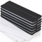 12 Stück Neodym Magnete Extra Stark Groß, 60x10x3mm Schwarz Rechteckige Magnete Mit Doppelseitigem Klebemittel, Stark Magneten für Magnettafel, Kühlschrank, Seltenerdmagnete für Küchenschrank