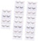 minkissy 20 Paar Pailletten falsche Wimpern künstliche Wimpern Auge glitzert glitzernde falsche wimpern Glitzerwimpern Cosplay-Wimpern Herzförmig Blumenaufkleber 3d Nachahmung von