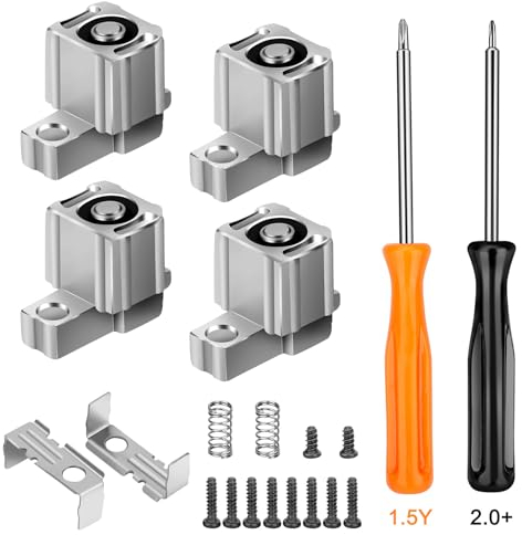 EEEKit Verschlussschnallen compatible with NS,3 Paar Metall Lock Latch Bracket, Links Rechts Slider Buckle Ersatz Reparatur Teil Werkzeug Kompatibel mit Switch Joy-Con