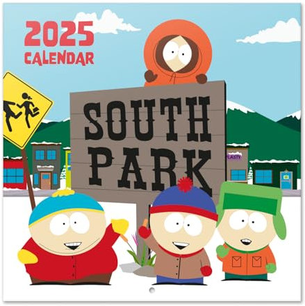 Grupo Erik South Park Wall Calendar 2025 | 12 x 12 Square Calendar 2025, Wall Planner 2025, Family Planner Calendar 2025 | South Park Calendar 2025, South Park Merchandise