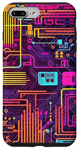 iPhone 7 Plus/8 Plus Cyberpunk Gaming Motherboard Chip Case