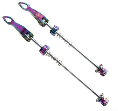 Sileduove Bicycle Quick Release Extra Light Front Wheel & Rear Wheel Axle, Locking Safety Bicycle Skewers (MTB)