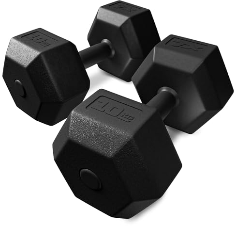 TREX SPORT Hanteln Set | Kurzhanteln 2er Set 2 kg-20 kg | Hanteln Frauen & Männer Set Dumbbell Set (2x10kg)