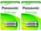 PANASONIC Confezione da 2 blister da 2 batterie ricaricabili NiMH Micro AAA 750 mAh pronte all'uso