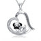 ROMANTICWORK Mops Kette 925 Sterling Silber Mops Anhänger Halskette Hund Schmuck Mops Geschenke für Damen Hundeliebhaber