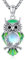 Eusense Eule Halskette Tiere Anhänger 925 Sterling Silber Anhänger Mondstein Schmuck Geschenk für Frauen Mädchen