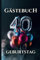 Gästebuch 40. Geburtstag: Lustiges 40 Geburtstag Gästebuch mit Retro Fragen zum Ausfüllen | Perfektes Geschenk zum 40. Geburtstag für Frauen & Männer