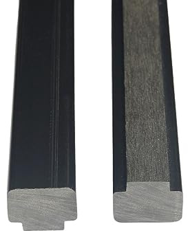 Home Deluxe - 2x Nutleiste CALLANUT - für WPC Sichtschutzzaun Callado - je 2 Stück, Maße: 92 x 3 x 2,2 cm I Blickschutz Windschutz Sonnenschutz