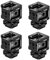 CS PRIORITY Tripla Hot Shoe Mount Adapter Cold Shoe Extension Mount 1/4 ARRI-Standard Hole per Monitor Camera Cage Rig (4 pezzi)