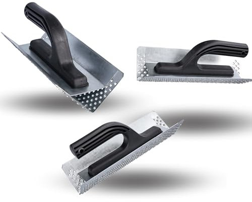 ToolSpace 1x Eckig Styropor Raspel Schleifbrett Schleifer 260 mm Raspelbrett Styroporraspel Styroporschaber Reibebrett Kunststoff Verzinkt Stahlblech Nivellieren von Styroporplattenstößen