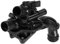 A ABSOPRO Termostato de coche para Peugeot 207 3008 308 5008 508 1.4 1.6 Vti 1.4 1.6 16V Ensamblaje de carcasa de termostato de refrigerante de motor duradero No.1336CE Plástico 1 Pc