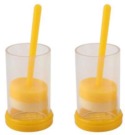 Enwye Queen Bee Marking Cage Plastic Marking Bottle with Soft Plunger Tool Beekeeping Supplies Breeding Equipment.(2pcs)