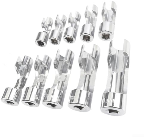 Jeu de clés à douille d'injecteur diesel professionnelles pour un retrait et une réparation efficaces des tubes (10 mm)