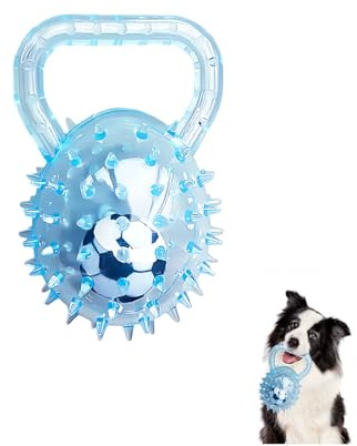 HuangJingYu Hundebälle Antistressball Hund Mit Griff Hundeball Langlebig Hundespielzeug Ball Interaktives Hundespielzeug Quietschende Gummiball Für Alle Hunderassen