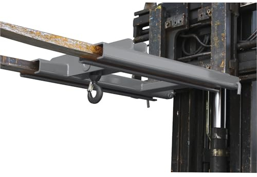 Eichinger | Stapler-Aufsatz mit Lasthaken | für 2 Zinken | Tragfähigkeit 2000 KG | Grau