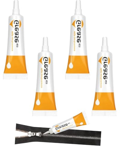 ZKUNL Pack of 4 Lubricant Zip Wax for Boat Care and Zipper Lubricant (White: 10 g)
