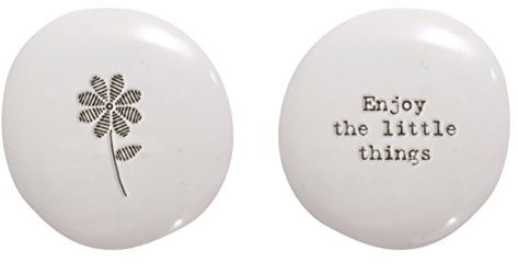 East of India Porcelain Pebble - Enjoy The Little Things