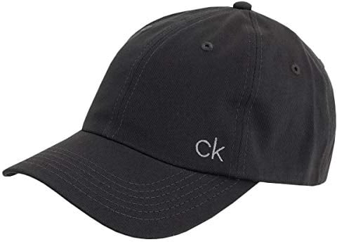 Calvin Klein Herren klassischer Baumwoll Cap - Charcoal - One Size