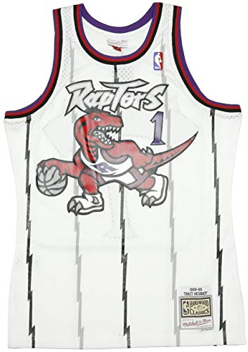 M&N NBA HWC Swingman Jersey - Tracy McGrady #1 T.Raptors Weiß Unisex L