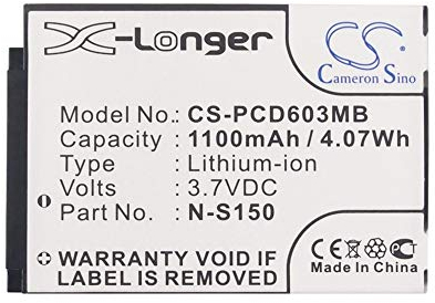 Ghpter Kapazität: 1100 mAh, Leistung: 4,07 Wh, Spannung: 3,7 V, für BabyPhone-Akku für Philips SCD603 SCD-603/00 SCD-603H Philips 996510061843 N-S150 SN-S150