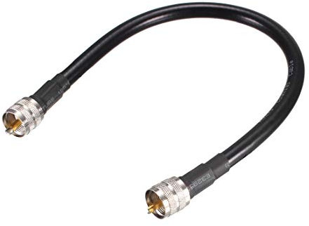 Sourcing Map UHF-Stecker PL-259 auf UHF-Stecker PL-259 Low Loss RG213 Koax-Überbrückungskabel