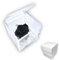PREMIUM ROSE - Cubo Rosa Stabilizzata Nera 6 cm con Marmo di Carrara - Rosa Eterna Stabilizzata Made in Italy - Idea per Occasioni Formali e Chi ha Stile Dark - Nero A 1067