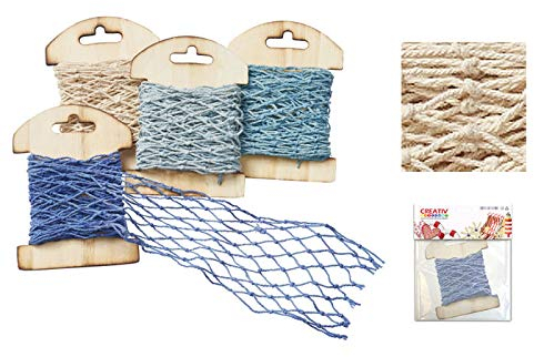 CREATIV DISCOUNT Deko Netzband, 13 x 100 cm, Natur