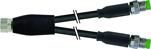 M8 Buchse Y-Verteiler / M8 Stecker 0°