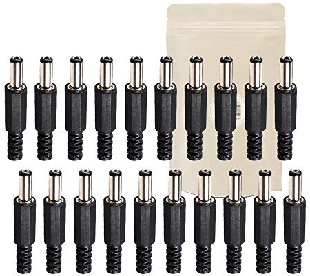 X20 Prise 12 Volt Mâles Connecteur 5.5mm x 2.1mm Alimentation Fiche à Souder 12V - ADAPTOUT Marque Française