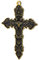 KADAX Metallkreuz, Gold Kreuz aus Edelstahl mit Loch, modernes Kreuz für Kühlschrank, Tiefkühltruhe, Kruzifix für Wand, Schnur, Kette, Dekogegenstände, tolle Geschenksidee (Hängend)