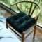 Weicher Samt Stuhlkissen,Home Decor Baumwolle Gefüllt Quadrat Sitzkissen,Booster Kissen Dick Tatami Bodenkissen Kissen Für Office Outdoor Stuhl-pad -Grün 16x 16x2/40x40x6cm