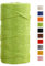 JeogYong Jute Twine String 2mm x 100m Natural Coloured Jute String 3-ply Garden Twine Kitchen Cord Thick Jute Rope for Decoration Floristry, DIY Arts & Crafts, Bundling, Wrapping Gifts (Fruit green)
