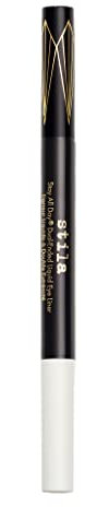 Stila All Day Dual-Ended Liquid Eye Liner, Easy To Use Eyeliner Pen, Smudge & Transfer Proof, Liner Stays On All Day and Night, Goes On Smoothly Without Skipping or Smudging - Intense Black/Snow