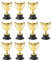 NUOBESTY 10 StüCk Kleine Goldene TrophäEnbecher, Mini-TrophäEn Aus Kunststoff FüR Kinderpartys, Kindergeburtstagspartys, Wettbewerbe Und Belohnungen