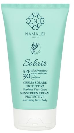 Namalei Solair Crema Solare SPF 30 Viso Corpo 150 ml | Protezione media contro raggi UVA/UVB, texture leggera, resistente all'acqua