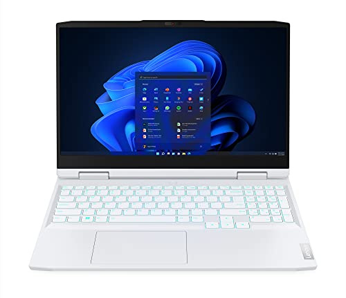 Lenovo IdeaPad Gaming 3 15.6 Inch FHD Gaming Laptop (Intel Core i5-12500H, NVIDIA GeForce RTX 3050, 16GB RAM, 1TB SSD, Windows 11) - Glacier White