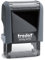 Trodat Printy 4910 - eco grau - mit Wunschtext personalisierbarer Namensstempel, Firmenstempel oder Textstempel - 2 Zeilen - 26x9mm