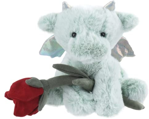 Apricot Lamb Peluche dragon 23 cm – Jouet en peluche – Peluche moelleuse pour jouer, collectionner et câliner – Doudou confortable – Dragon rose vid