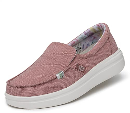 Hey Dude Damen Misty Rise Loafer Shoes, Dusty Pink, 41 EU