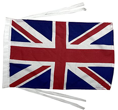 Stormflag Drapeau Anglais du Royaume-Uni en tissu pour bateau de 30 x 45 cm et double couture