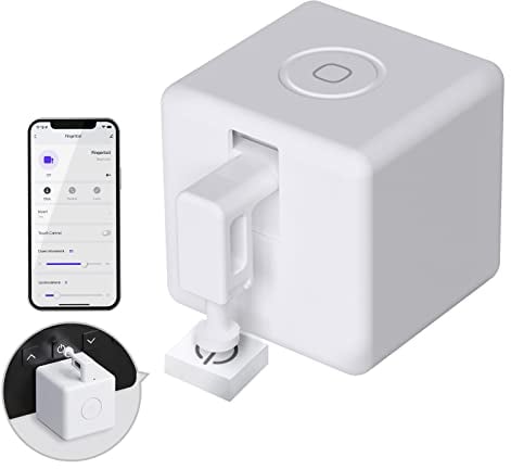 MOES Fingerbot Plus Smart Switch Toggle, Pulsante intelligente Pusher con controllo touch,Compatibile con Smart Life/Tuya APP,per Alexa/Google Home e Timer Controllo,MOES BLE HUB richiesto