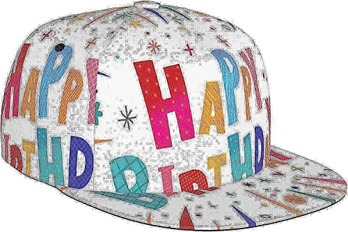 QQIAEJIA Happy Birthday Baseballkappe Verstellbare Trucker Hüte Papa Kappe Hip Hop Hut für Männer Frauen, Siehe Abbildung, One size