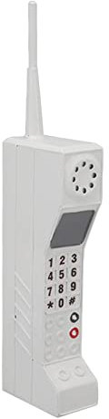 Modello di Telefono Cellulare in Mattone Vecchio Ornamento Del Telefono Cellulare in Mattone Retro, Modello Di Cellulare Vintage Simulazione Accessori (Bianco)