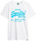 Superdry Herren Camiseta Estampada Hemd, weiß, L