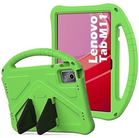 YRH for Lenovo Tab M11 11 inch Tablet Case 2024 (TB330FU), Kids EVA Shockproof Cover for Lenovo M11 Case, with Stand Handle,Green