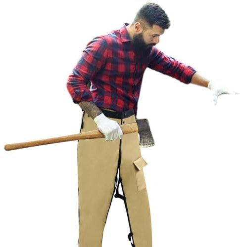 Kixolazr Chain Saw - Apron Chain Saw Pants - 5-layer Apron Wrap for Men/Women Loggers Workers Protective Chain Saw Pants Adjustable